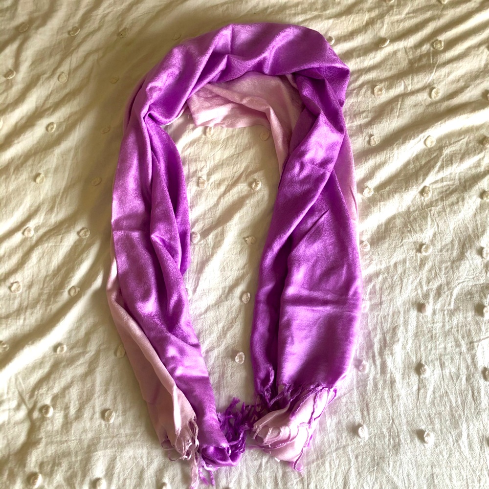 Pashmina Scarf (Ombre Pink & Lavender)